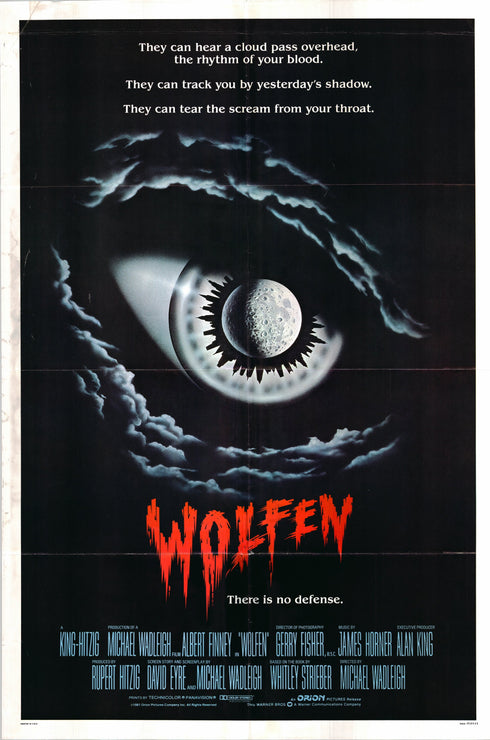 wolfen 1981 one sheet poster folded